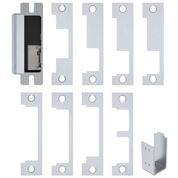 HES 1600 Series Electric Strikes, 12/24 VDC Voltage, Stainless Steel